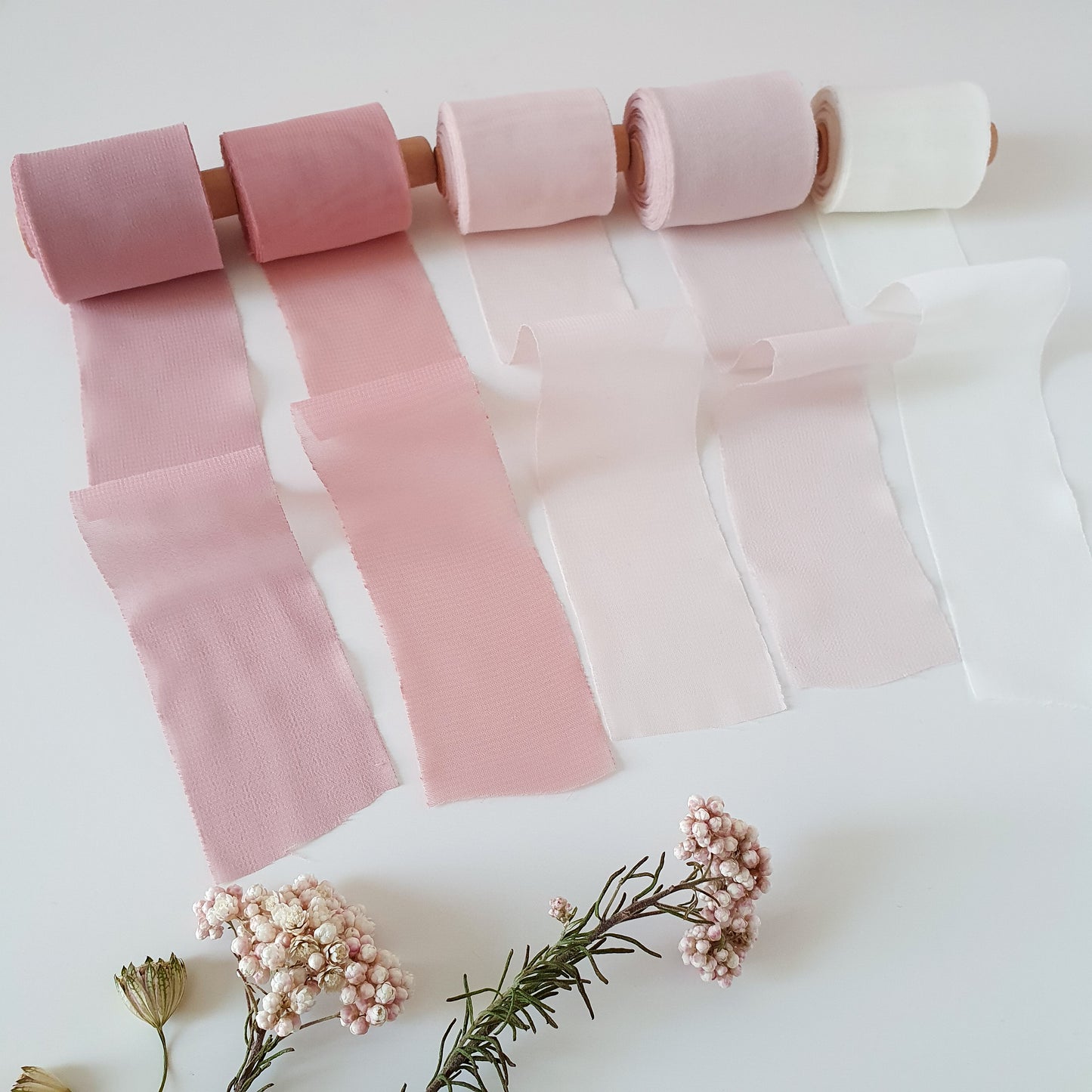 🇰🇷Korea imported 4cm romantic chiffon ribbon ribbon/Mo Randi color system/bouquet/wedding/wedding invitation/material DIY