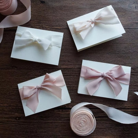 【𝐂𝐡𝐢𝐟𝐟𝐨𝐧 𝐑𝐢𝐛𝐛𝐨𝐧𝐬】2.5cm Korean thick chiffon ribbon wedding invitation ribbon floral material