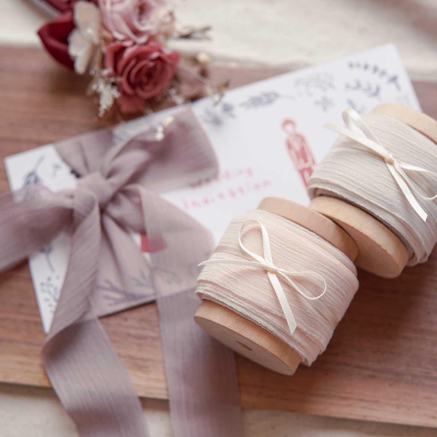 3cm soft chiffon ribbon