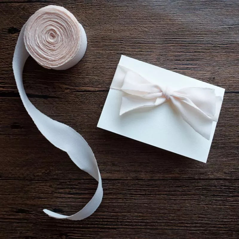 【𝐂𝐡𝐢𝐟𝐟𝐨𝐧 𝐑𝐢𝐛𝐛𝐨𝐧𝐬】2.5cm Korean thick chiffon ribbon wedding invitation ribbon floral material