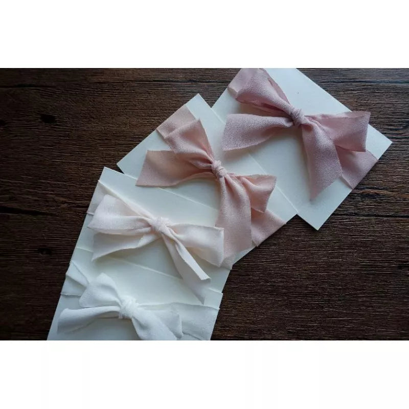 【𝐂𝐡𝐢𝐟𝐟𝐨𝐧 𝐑𝐢𝐛𝐛𝐨𝐧𝐬】2.5cm Korean thick chiffon ribbon wedding invitation ribbon floral material